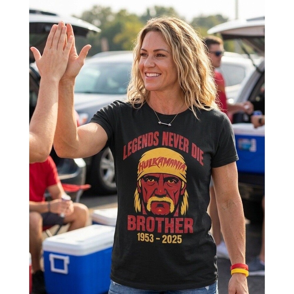 Hulk Hogan Legends Never Die T-Shirt Womens XXL Black Hulkamania Brother